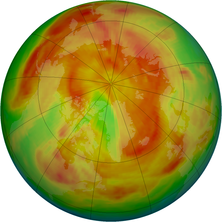 Arctic ozone map for 07 May 1980